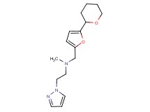 N-methyl-2-(1H-pyrazol-1-yl)-N-{[5-(tetrahydro-2H-pyran-2-yl)-2-furyl]methyl}ethanamine