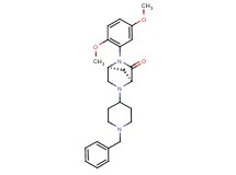 (1S*,4S*)-5-(1-benzyl-4-piperidinyl)-2-(2,5-dimethoxyphenyl)-2,5-diazabicyclo[2.2.1]heptan-3-one