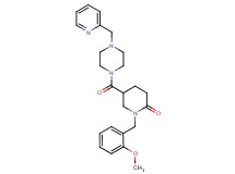 1-(2-methoxybenzyl)-5-{[4-(2-pyridinylmethyl)-1-piperazinyl]carbonyl}-2-piperidinone