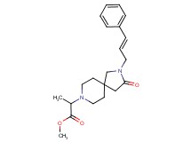 methyl 2-{3-oxo-2-[(2E)-3-phenylprop-2-en-1-yl]-2,8-diazaspiro[4.5]dec-8-yl}propanoate