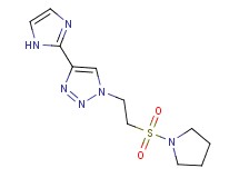 4-(1H-imidazol-2-yl)-1-[2-(pyrrolidin-1-ylsulfonyl)ethyl]-1H-1,2,3-triazole