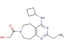 2-[4-(cyclobutylamino)-2-ethyl-5,6,8,9-tetrahydro-7H-pyrimido[4,5-d]azepin-7-yl]-2-oxoethanol