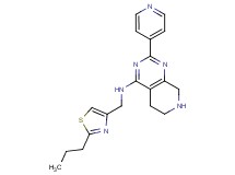 N-[(2-propyl-1,3-thiazol-4-yl)methyl]-2-pyridin-4-yl-5,6,7,8-tetrahydropyrido[3,4-d]pyrimidin-4-amine