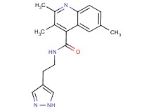 2,3,6-trimethyl-N-[2-(1H-pyrazol-4-yl)ethyl]-4-quinolinecarboxamide