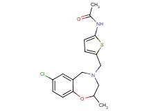 N-{5-[(7-chloro-2-methyl-2,3-dihydro-1,4-benzoxazepin-4(5H)-yl)methyl]-2-thienyl}acetamide
