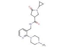 1-cyclopropyl-N-{[2-(4-methylpiperazin-1-yl)pyridin-3-yl]methyl}-5-oxopyrrolidine-3-carboxamide