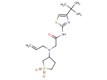 2-[allyl(1,1-dioxidotetrahydro-3-thienyl)amino]-N-(4-tert-butyl-1,3-thiazol-2-yl)acetamide