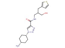 1-(cis-4-aminocyclohexyl)-N-[3-hydroxy-2-(3-thienylmethyl)propyl]-1H-1,2,3-triazole-4-carboxamide