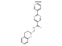 N-[(2R)-3,4-dihydro-2H-chromen-2-ylmethyl]-2-(3-pyridinyl)-5-pyrimidinecarboxamide