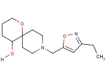 9-[(3-ethyl-5-isoxazolyl)methyl]-1-oxa-9-azaspiro[5.5]undecan-5-ol