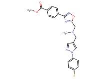 methyl 4-(5-{[{[1-(4-fluorophenyl)-1H-pyrazol-4-yl]methyl}(methyl)amino]methyl}-1,2,4-oxadiazol-3-yl)benzoate