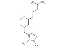 4-[(1,5-dimethyl-1H-pyrazol-4-yl)methyl]-2-(4-methylpentyl)morpholine