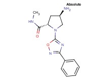 (4R)-4-amino-N-methyl-1-(3-phenyl-1,2,4-oxadiazol-5-yl)-L-prolinamide