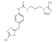 N-[3-(2-methyl-1H-imidazol-1-yl)propyl]-N'-{4-[(5-methyl-4H-1,2,4-triazol-3-yl)methyl]phenyl}urea
