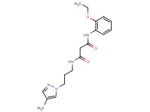 N-(2-ethoxyphenyl)-N'-[3-(4-methyl-1H-pyrazol-1-yl)propyl]malonamide