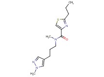 N-methyl-N-[3-(1-methyl-1H-pyrazol-4-yl)propyl]-2-propyl-1,3-thiazole-4-carboxamide