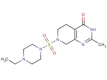 7-[(4-ethylpiperazin-1-yl)sulfonyl]-2-methyl-5,6,7,8-tetrahydropyrido[3,4-d]pyrimidin-4(3H)-one