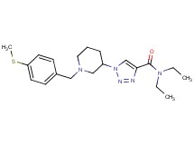 N,N-diethyl-1-{1-[4-(methylthio)benzyl]-3-piperidinyl}-1H-1,2,3-triazole-4-carboxamide