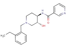 N-[(3R*,4R*)-1-(2-ethylbenzyl)-3-hydroxypiperidin-4-yl]nicotinamide