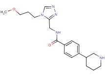 N-{[4-(3-methoxypropyl)-4H-1,2,4-triazol-3-yl]methyl}-4-piperidin-3-ylbenzamide
