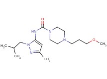 N-(1-isobutyl-3-methyl-1H-pyrazol-5-yl)-4-(3-methoxypropyl)piperazine-1-carboxamide