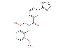N-(2-hydroxyethyl)-3-(1H-imidazol-2-yl)-N-(2-methoxybenzyl)benzamide