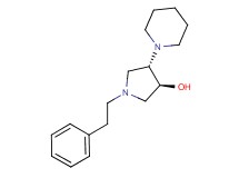 (3S*,4S*)-1-(2-phenylethyl)-4-piperidin-1-ylpyrrolidin-3-ol