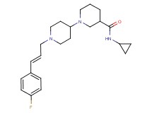 N-cyclopropyl-1'-[(2E)-3-(4-fluorophenyl)-2-propen-1-yl]-1,4'-bipiperidine-3-carboxamide