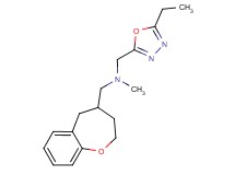 1-(5-ethyl-1,3,4-oxadiazol-2-yl)-N-methyl-N-(2,3,4,5-tetrahydro-1-benzoxepin-4-ylmethyl)methanamine