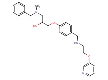 1-[benzyl(methyl)amino]-3-[4-({[2-(3-pyridinyloxy)ethyl]amino}methyl)phenoxy]-2-propanol