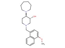 (3R*,4R*)-4-(1-azepanyl)-1-[(4-methoxy-1-naphthyl)methyl]-3-piperidinol