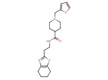1-(2-furylmethyl)-N-[2-(4,5,6,7-tetrahydro-1,3-benzothiazol-2-yl)ethyl]-4-piperidinecarboxamide