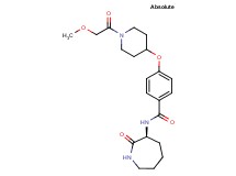 4-{[1-(methoxyacetyl)-4-piperidinyl]oxy}-N-[(3S)-2-oxo-3-azepanyl]benzamide