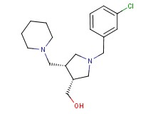 [(3R*,4R*)-1-(3-chlorobenzyl)-4-(piperidin-1-ylmethyl)pyrrolidin-3-yl]methanol
