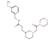 N-(3-methoxybenzyl)-3-[1-(2-morpholin-4-yl-2-oxoethyl)piperidin-3-yl]propanamide