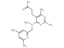3-{2-amino-4-[[(4,6-dimethylpyridin-2-yl)methyl](methyl)amino]-6-methylpyrimidin-5-yl}propanoic acid