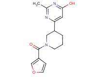 6-[1-(3-furoyl)-3-piperidinyl]-2-methyl-4-pyrimidinol
