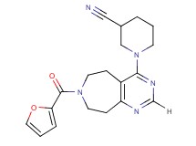 1-[7-(2-furoyl)-6,7,8,9-tetrahydro-5H-pyrimido[4,5-d]azepin-4-yl]piperidine-3-carbonitrile