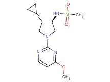 N-[rel-(3R,4S)-4-cyclopropyl-1-(4-methoxy-2-pyrimidinyl)-3-pyrrolidinyl]methanesulfonamide hydrochloride