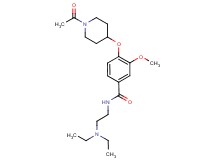 4-[(1-acetyl-4-piperidinyl)oxy]-N-[2-(diethylamino)ethyl]-3-methoxybenzamide