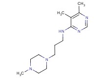 5,6-dimethyl-N-[3-(4-methylpiperazin-1-yl)propyl]pyrimidin-4-amine