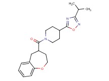 4-(3-isopropyl-1,2,4-oxadiazol-5-yl)-1-(2,3,4,5-tetrahydro-1-benzoxepin-4-ylcarbonyl)piperidine