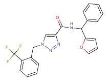N-[2-furyl(phenyl)methyl]-1-[2-(trifluoromethyl)benzyl]-1H-1,2,3-triazole-4-carboxamide