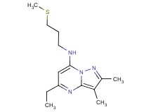 5-ethyl-2,3-dimethyl-N-[3-(methylthio)propyl]pyrazolo[1,5-a]pyrimidin-7-amine
