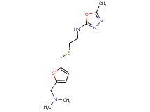 N-{2-[({5-[(dimethylamino)methyl]-2-furyl}methyl)thio]ethyl}-5-methyl-1,3,4-oxadiazol-2-amine