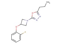 2-[3-(2-fluorophenoxy)azetidin-1-yl]-5-propyl-1,3,4-oxadiazole