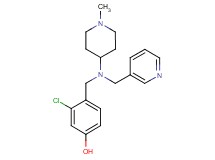 3-chloro-4-{[(1-methyl-4-piperidinyl)(3-pyridinylmethyl)amino]methyl}phenol