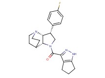 (3R*,3aR*,7aR*)-3-(4-fluorophenyl)-1-(1,4,5,6-tetrahydrocyclopenta[c]pyrazol-3-ylcarbonyl)octahydro-4,7-ethanopyrrolo[3,2-b]pyridine