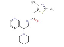 2-(2,4-dimethyl-1,3-thiazol-5-yl)-N-(2-piperidin-1-yl-2-pyridin-3-ylethyl)acetamide