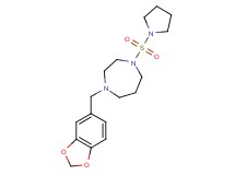 1-(1,3-benzodioxol-5-ylmethyl)-4-(pyrrolidin-1-ylsulfonyl)-1,4-diazepane